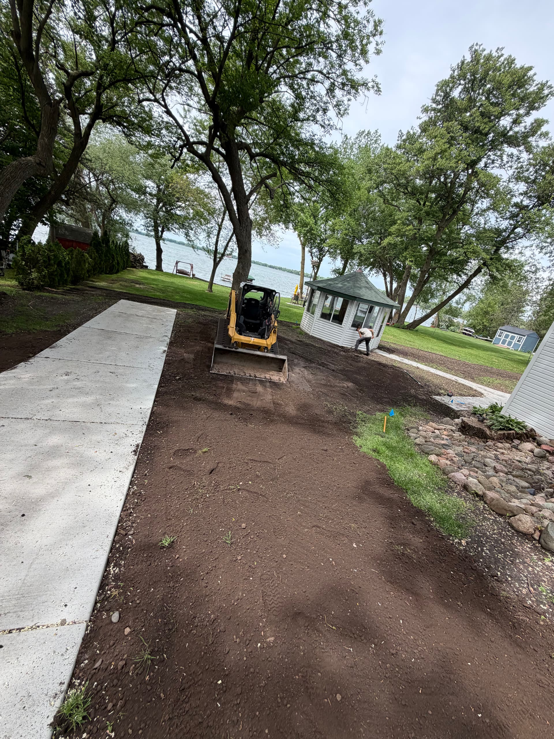 Sod Installation Prep Underway at Pearl Lake image