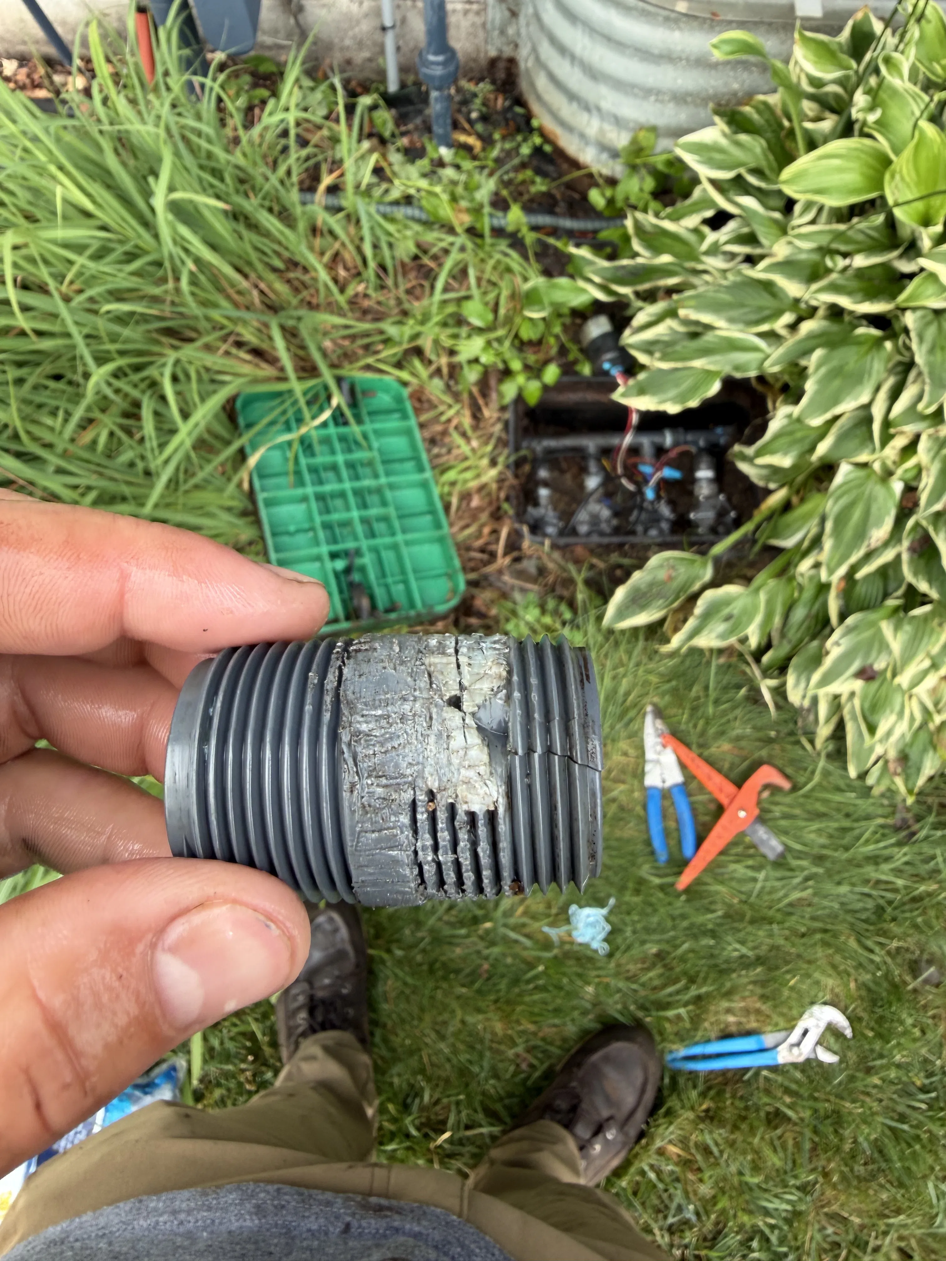 Project Hidden Sprinkler Main Line Issue Tracked Down and Fixed image