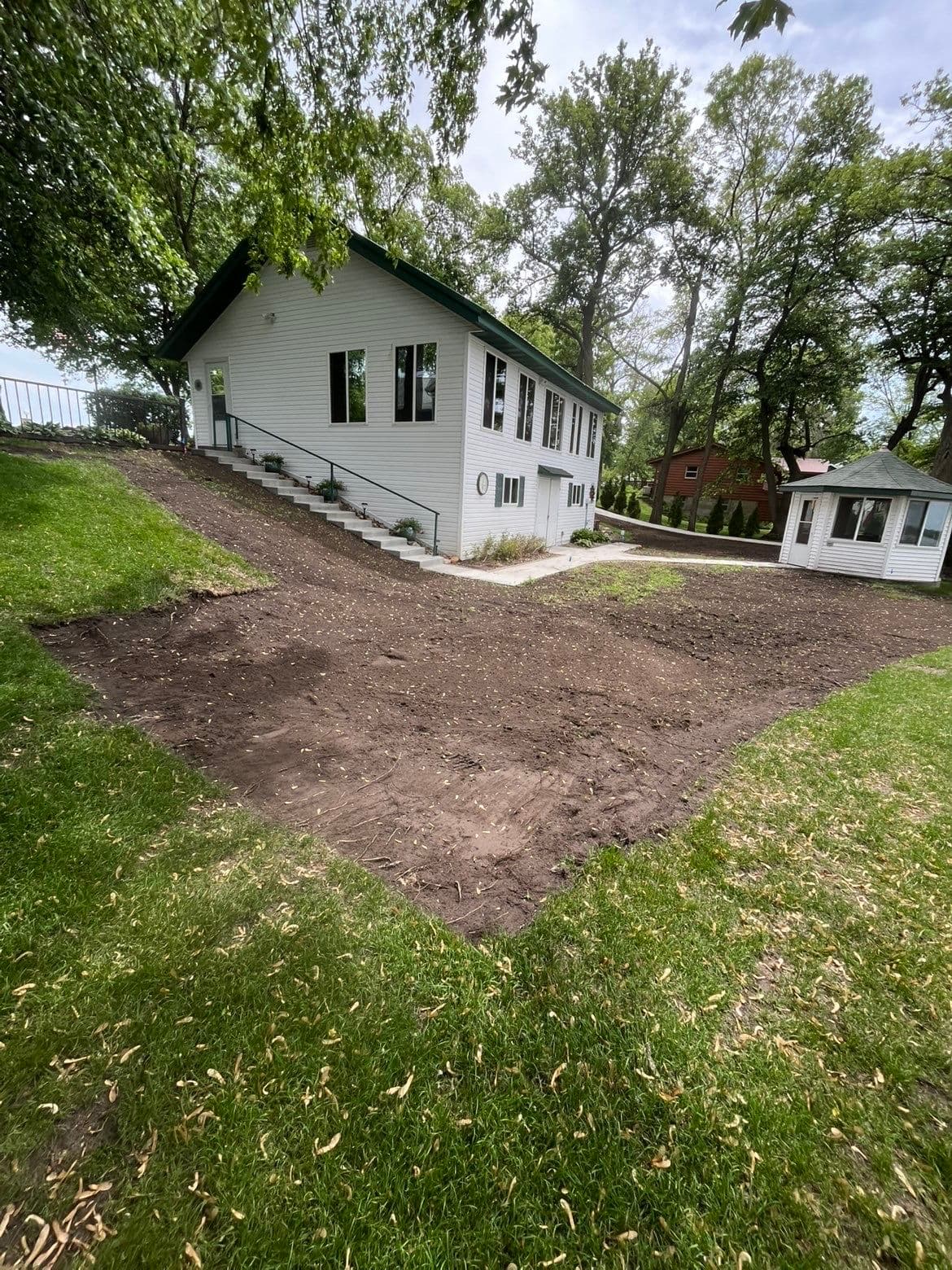 Gallery photos for Before and After Sod Installation That Speaks for Itself: Image #1